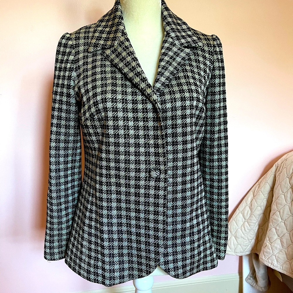 Vintage Gino Paoli black and silver blazer